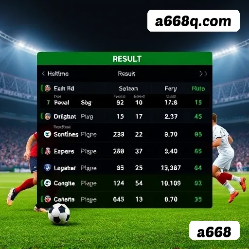 Apostas futebol ao vivo a668 - odds competitivas